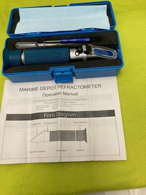 Salinity Refractometer For Seawater and Marine Fishkeeping Aquarium 0-100 PPT