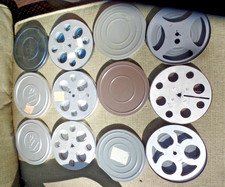 RARE HOME MOVIE FILM REEL LOT OF 6 REGULAR 8MM 5 INCH CANS 1930s 1940s FREE SHIP