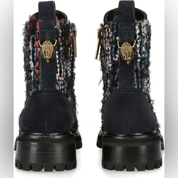 KURT GEIGER LONDON женщин Kensington шнурует вверх боевые ботинки размер 36 (5,5) новый - Изображение 3 из 4