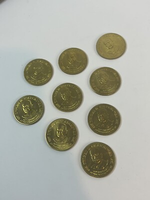 Vintage US President 1 Inch Coin Token Dwight D. Eisenhower Lot Of 9 | eBay