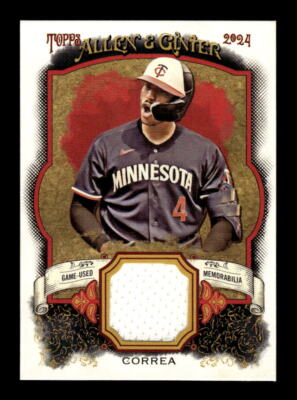 2024 Topps Allen & Ginter #AGR-CC Carlos Correa A&G Relics Full Size A