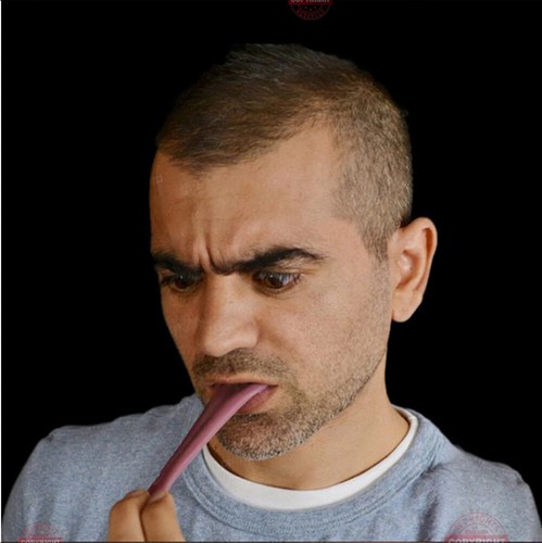 Realistic Fake Tongue Party Gag Joke Prank Magic Trick Scary Funny Toy Costume - Picture 2 of 6
