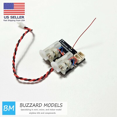 MXL-RX62H-D+ DSMX DSM2 SPEKTRUM 5 Ch Micro Receiver 5A 1S Brushed ESC +Telemetry