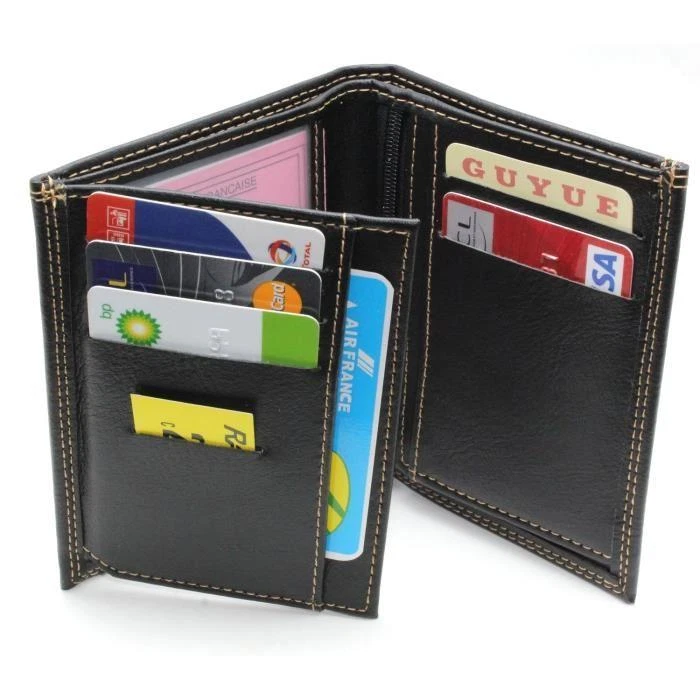 Portefeuille Homme Classique Cuir Synthétique - Photo 3/4