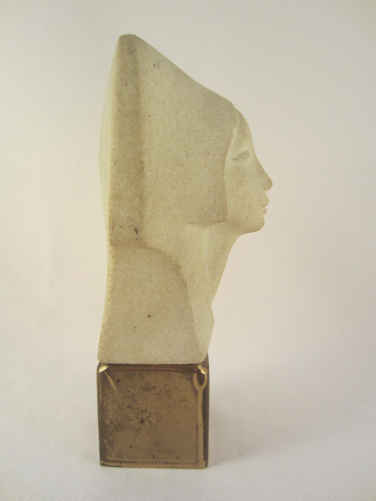 MARBELL by STONE ART BELGIUM BÜSTE SKULPTUR FIGUR MESSING STEIN FRAU