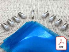 McIntosh MC2105 LED aggiornamento lampadine lampade filtri gel kit ISTRUZIONI set