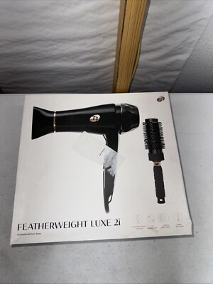 T3 Featherweight Luxe 2i Professional Hair Dryer Black With Rose
