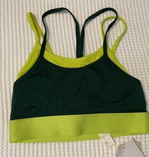 Fabletics Strappy Wireless 2 ply Full Coverage Racerback Sports Bra XL NEW