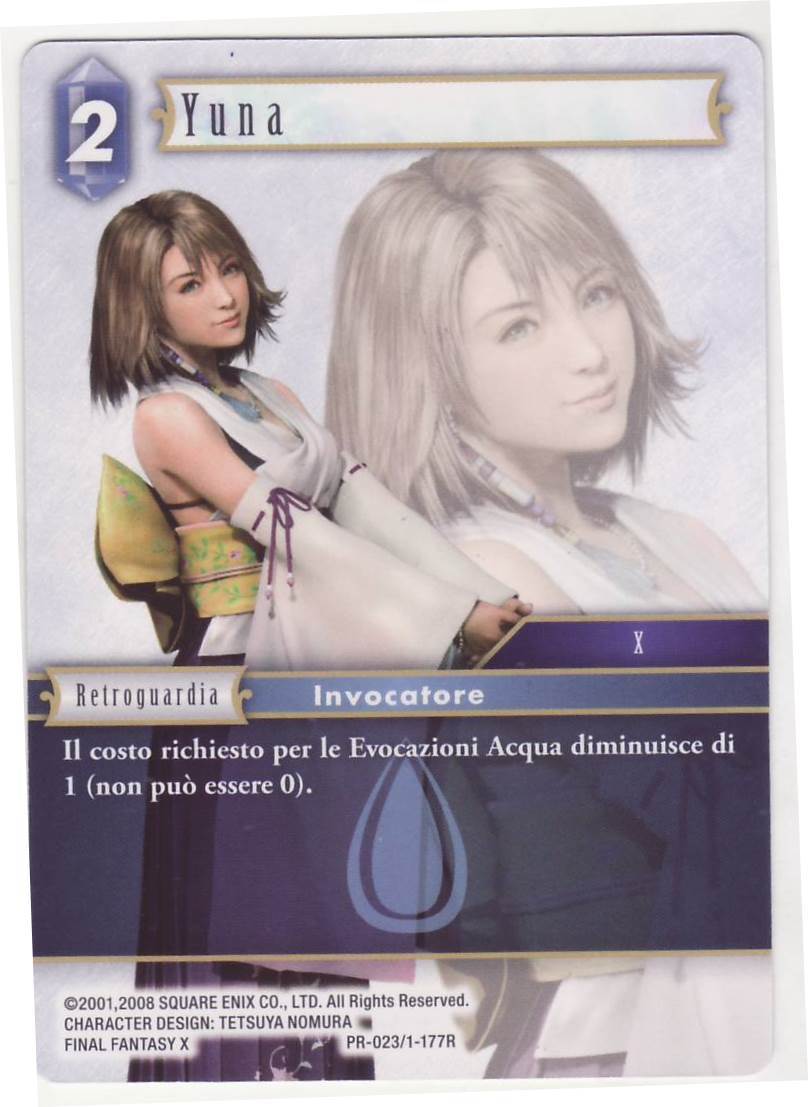 FINAL FANTASY TCG Yuna PR- 023/1 -177R ITA NEW PROMO | eBay