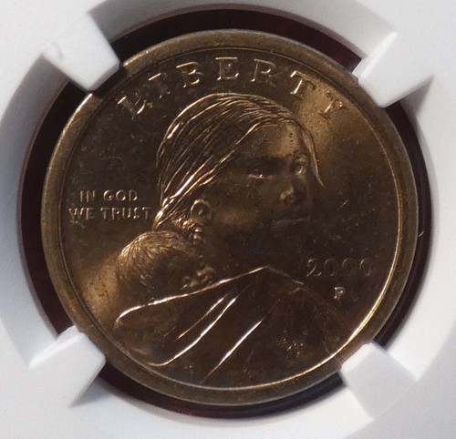 2000-P Sacagawea Dollar "Wounded Eagle" FS-901 NGC - MS 65 PQ GEM Error Coin - Picture 16 of 17