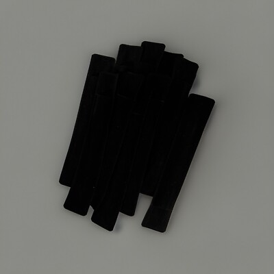 BLACK VELVET PEN SLEEVE Lot Of 10 Pieces Black Vinyl Back/ Black Velvet Front