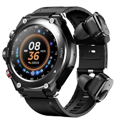 Smart Watch Men 2 in 1 Bluetooth Smartwatch In Ear Earphone For Android IOS