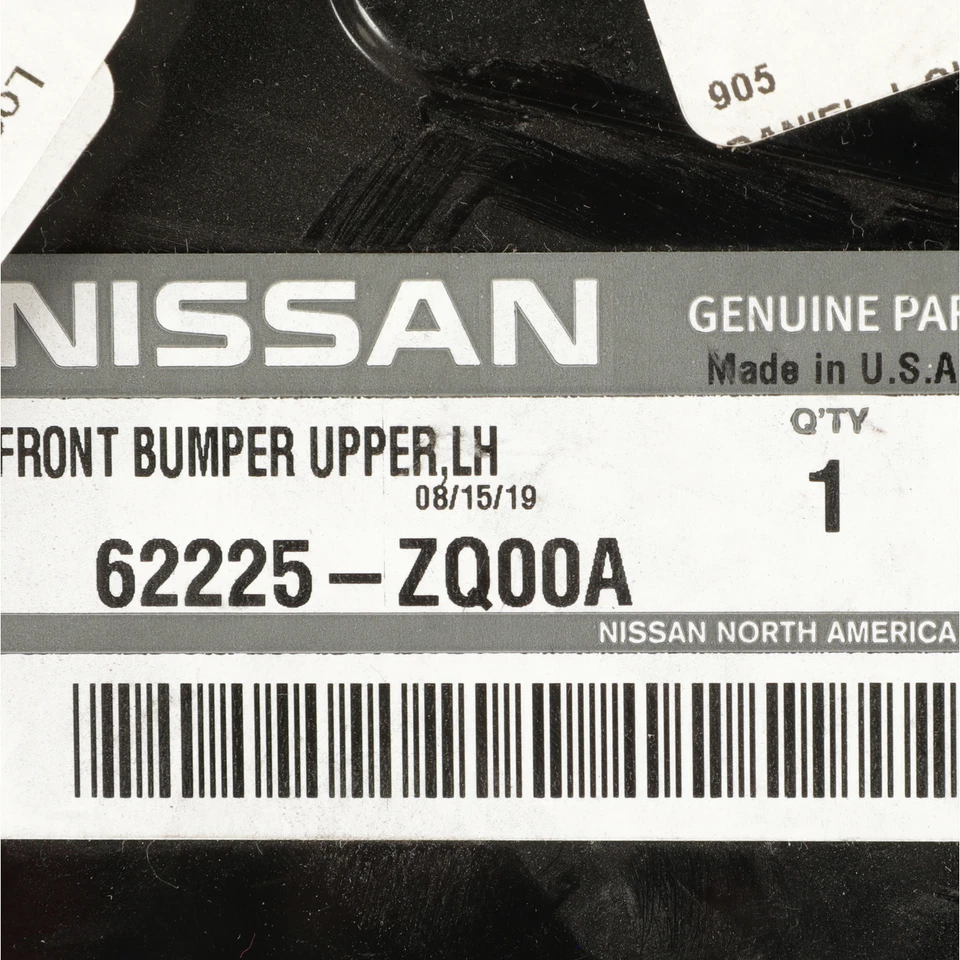 OEM NUEVO 08-15 Nissan Armada lado del conductor parachoques delantero soporte superior 62225-ZQ00A Foto 4 de 4