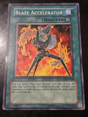 BLAZE ACCELERATOR FOTB-EN040 Common Unlimited Yugioh