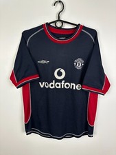 MANCHESTER UNITED 2000 2001 THIRD FOOTBALL SHIRT SOCCER JERSEY UMBRO SIZE XS MEN