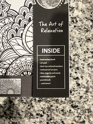 Spice Box Art School Meditative Drawing and Coloring Zen Art Kit
