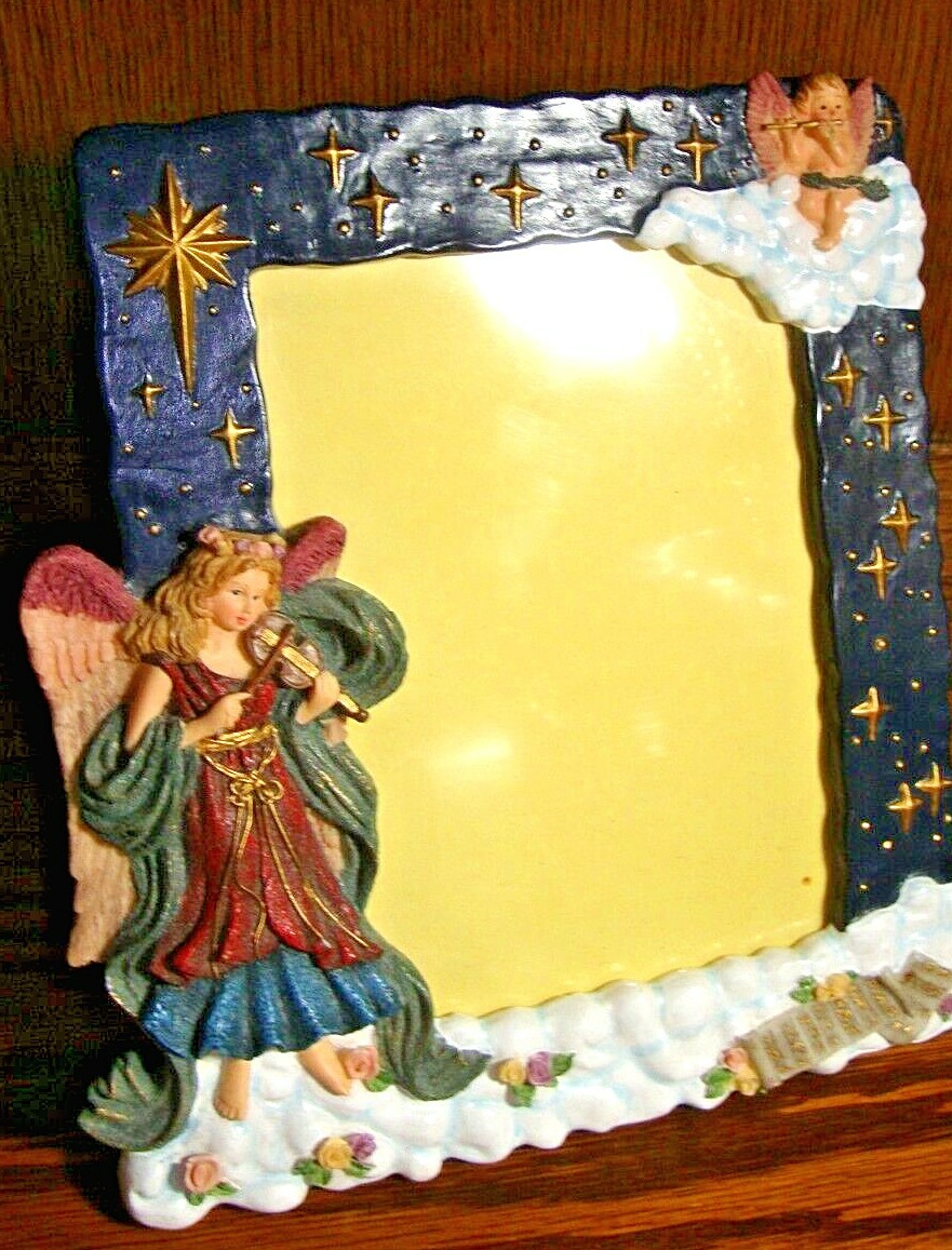 anzyページ Gift Innovations' Vtg 1995 Ceramic ANGELS Photo Frame~Holds
