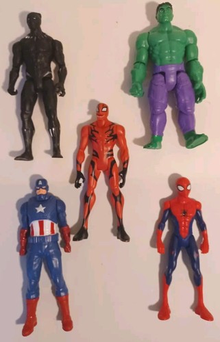 Hasbro Marvel Hulk,Spider Man,Carnage,Black Panther, Capt America 6" Figures - 第 1/7 張圖片