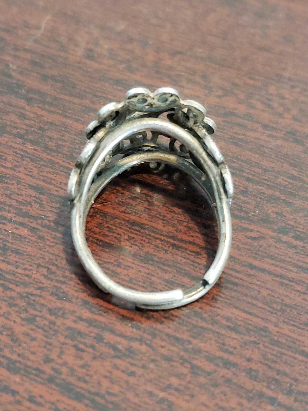 Sterling Silver Filigree Pattern Adjustable Ring … - image 5