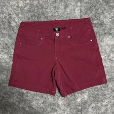 KUHL Shorts Womens M Pink Vintage Patina Dye Hiking Outdoor Pocket 108846