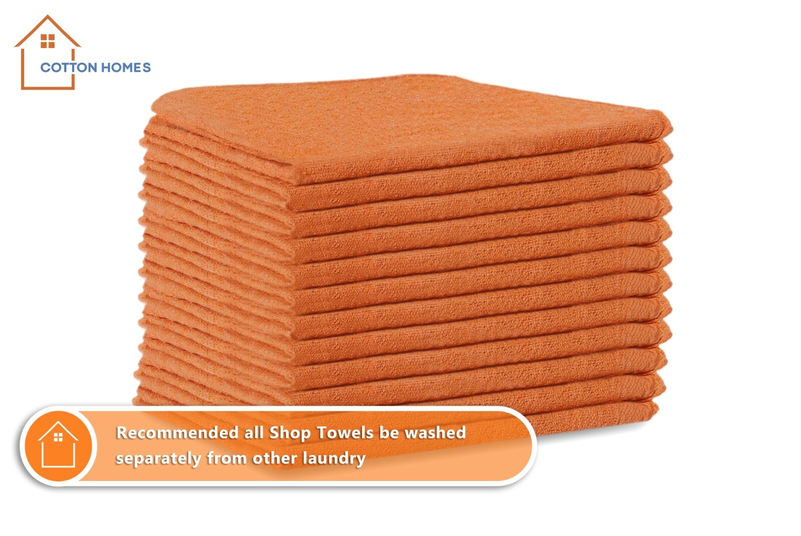 50 & 100 Packs Of Shop Towels 12 X 14 Cleaning Cotton Rags & Mechanics