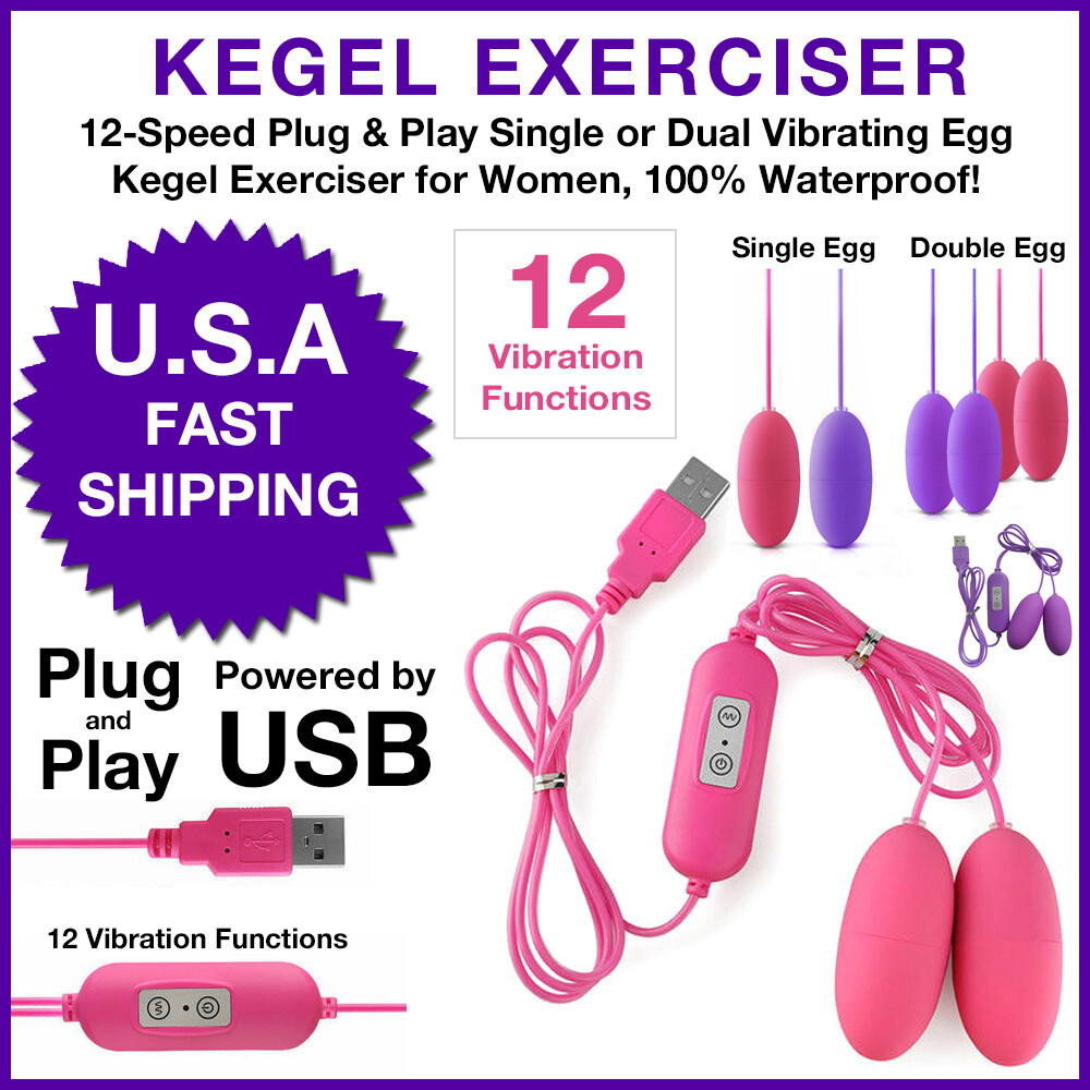 USB Powered Vibrating Double Dual Eggs Bullet Vibes Vibrator Women Sex Toy  USA | eBay