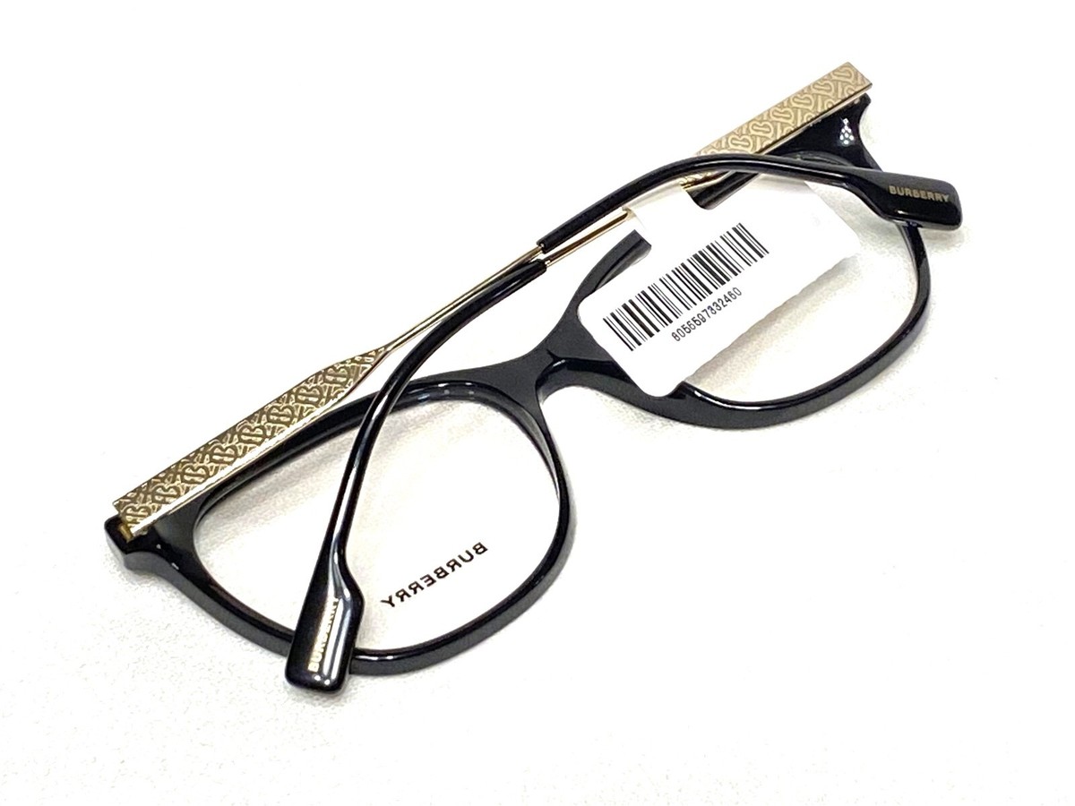 メガネ Burberry Eyeglass Frame BE2333 3001 Luxury Black BURBERRY BE2333 3001 Black Cat Eye Women's 53 mm Eyeglasses