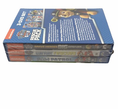 PAW PATROL RESCUE PACK 3 DVD Set New Sealed 32429296122| eBay