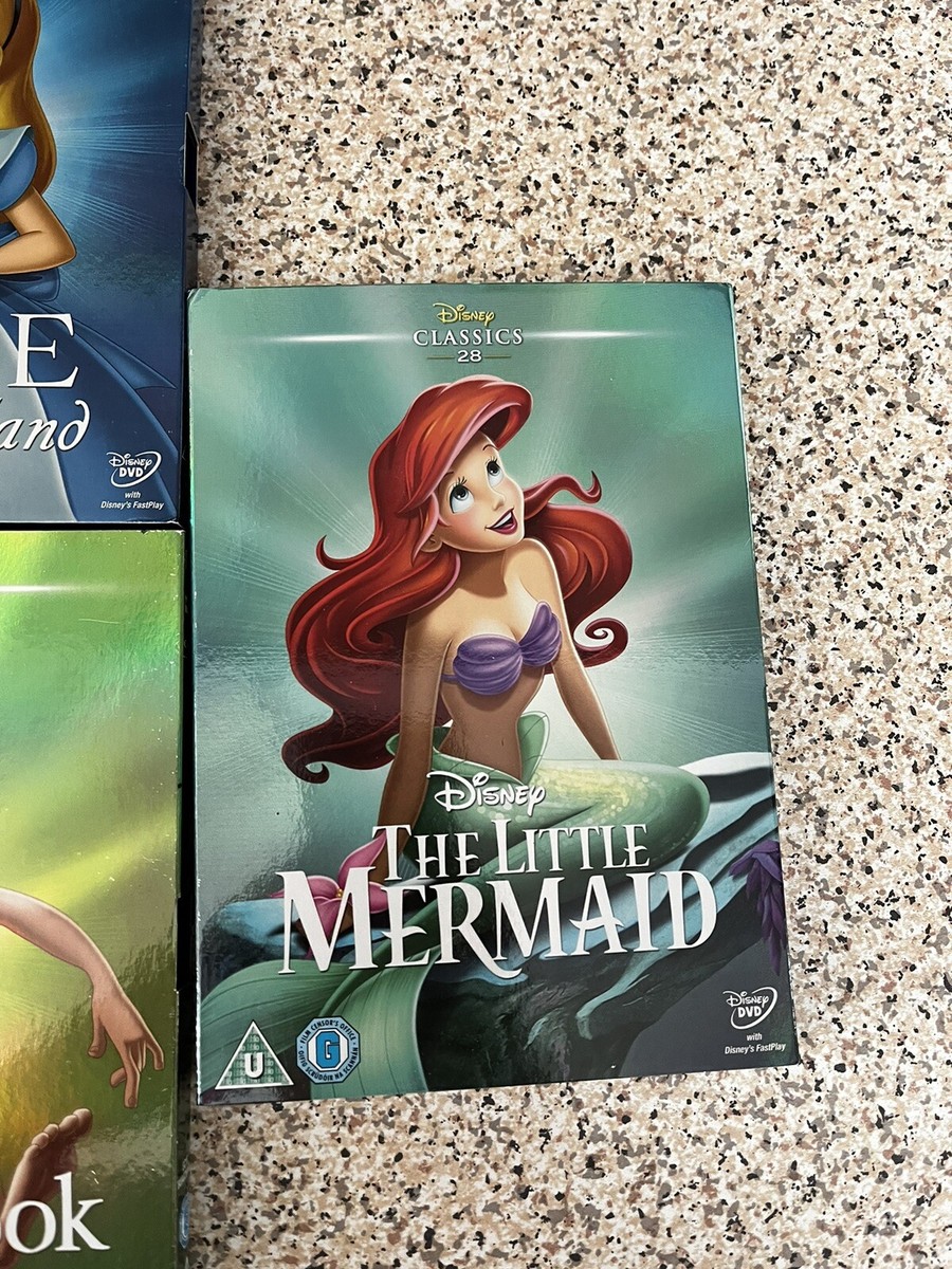 Disney Classics Dvd Collection Bundle With O-Ring Ariel