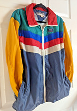 Break dancer Windbreaker Size L TKS Jacket Primary Colors 80's 90's Full Zip