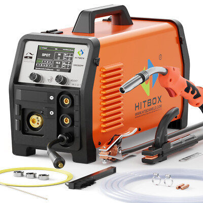 7in1 Aluminum MIG Welder 200A Gas/ Flux Core MIG/Lift TIG/Pulse MIG/SPOT/Stick