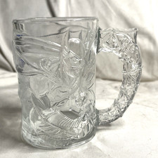McDonalds Batman Forever Glass Movie Promotion DC Comics 3D Clear Vintage 1995