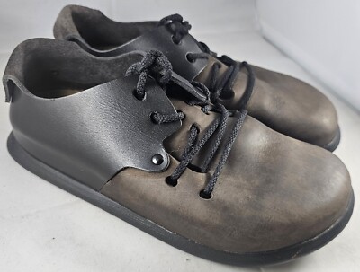 Birkenstock Montana Men's Brown/Black Natural Leather