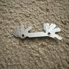 Irwin 12018 Hanson High Carbon Steel SAE Thread Pitch Gauge 18 Leaf 1 pc