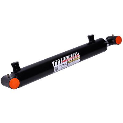 Hydraulic Cylinder Welded Double Acting 2'' Bore 12'' Stroke Cross Tube 2x12 NEW