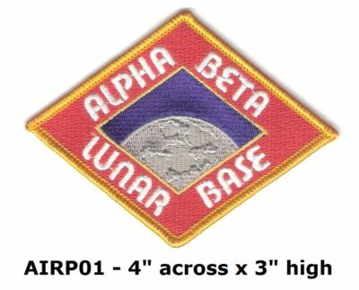 AIRPLANE - 4'' LUNAR STATION ALPHA BETA CAP PATCH - AIRP01
