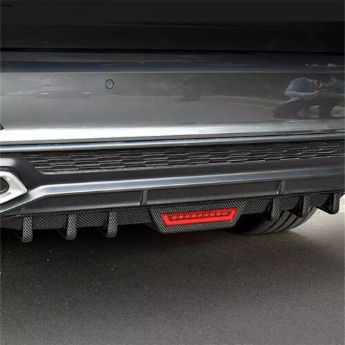 Carbon Fiber Rear Bumper Diffuser Splitter w/LED Tail Light For Toyota Corolla - Picture 10 of 20