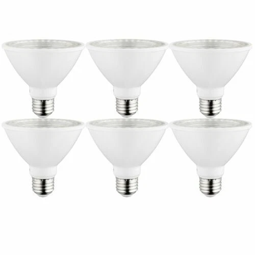 6PK PAR30 Short Neck LED Flood Light Bulb, 9 Watts (75W), 4000K, Dimmable - Image 2 of 2