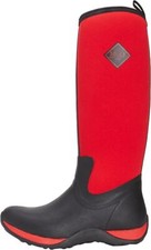 Muck Boots Women's WAA-601 Arctic Adventure Tall Boot, Black/Red, Size US 7 M