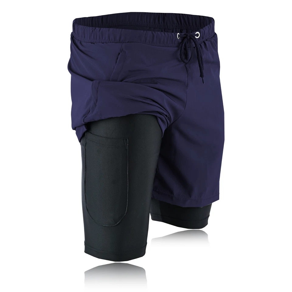 Mens Gym Bodybuilding Shorts Training Yoga Running Quick Dry Stretch Sports UK - Image 3 of 4