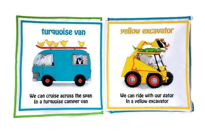 ¡Vamos a dar un paseo! - Libros de tela suave para bebés, niños, niños, niñas, niños pequeños Foto 3 de 4