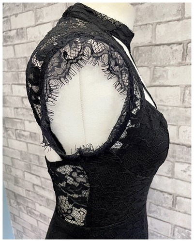 BNWT AX Paris Dress Size 12 Lace Pencil MIDI High Neck Evening Party Christmas - Picture 14 of 24