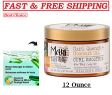 Maui Moisture Curl Quench+Coconut Oil Hydrating Smoothie Styling Cream, (12 Oz) 0.88 per fl oz