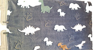 Glow in The Dark Blanket 40  x 28  Blue Dinosaur for Toddler Boys Sale  6.00