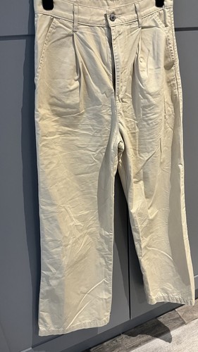 Pantalón chino Levis Crema Alto Suelto Pierna Ancha Calce Relajado W27 L30 - Imagen 3 de 7