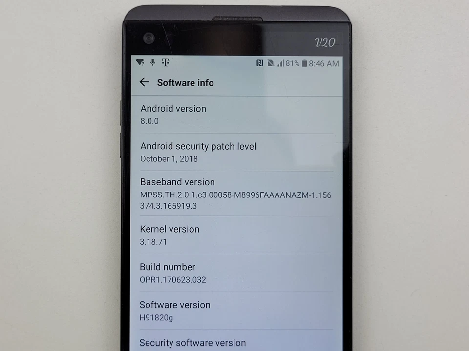 LG V20 (LG-H918) 64GB - Gray (T-Mobile) - POOR CONDITION - Clean IMEI - J0070 - Image 3 of 4