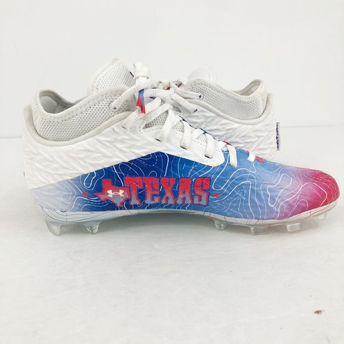 Under Armour Spotlight Clone 4 MC TX Fußballschuhe Herren 11,5 weiß blau neu ohne Karton - Bild 5 von 13