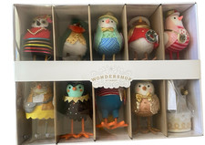 Wondershop 10pc Featherly Friends 2025 Anniversary Collection Christmas Bird Set