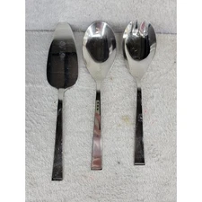 TOWLE 18/8 Stainless Steel Serving Utensil Set Cake Server Spoon Salad Fork