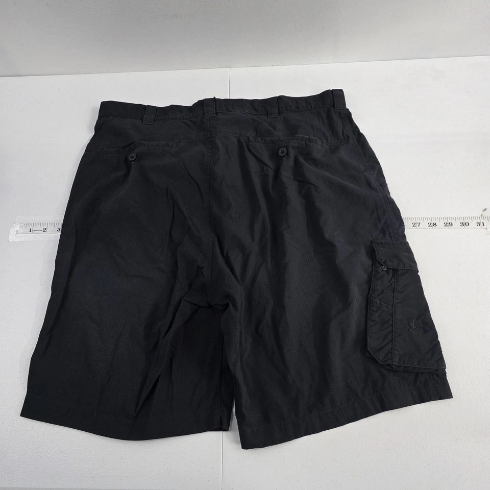 Мужские спортивные шорты-карго Under Armour черные для походов на открытом воздухе размер 38 - Изображение 2 из 4